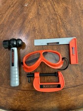 4 BLACK  DECKER Kids Play Tools Clamp Ruler Safety Glasses Hammer