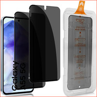 Sichtschutzfolie 9H HäRte Anti-Spy FüR Samsung Galaxy A55 5G 2 StüCk Panzer Glas