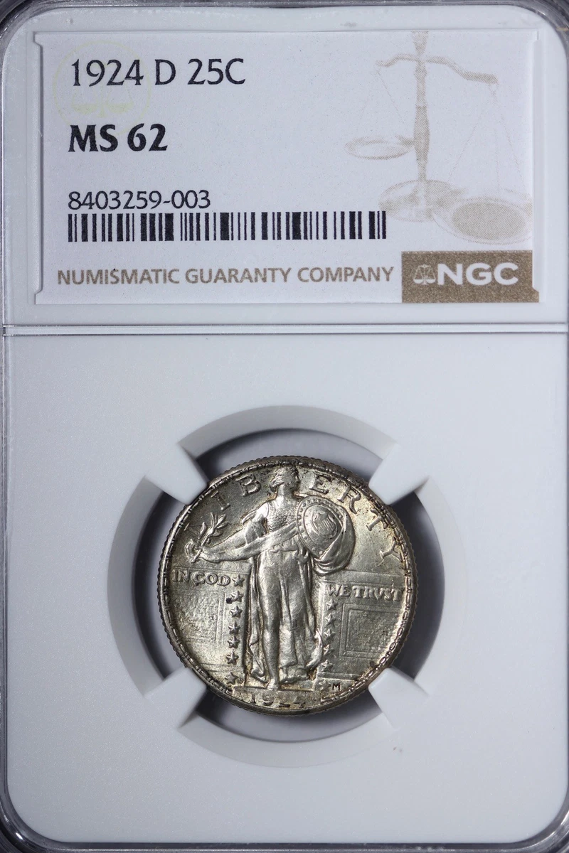 Grade MS 62 Standing Liberty US Quarters (1916-1930) for sale | eBay