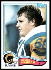 Dennis Harrah 1982 Topps #378 Los Angeles Rams