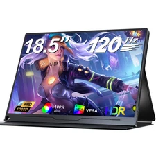 UPERFECT 18.5" 120Hz 1080P Portable Monitor Freesync Second Game Switch Display