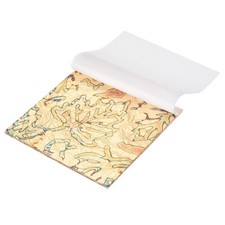 25 Pcs Variegated Gold Leaf Sheets 5.5" x 5.5", Leaf Copper