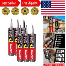 PL Max Construction Adhesive, 9 fl oz Cartridge, 6 Pack - Versatile Construc...