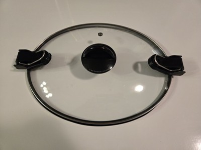 Crock Pot Replacement Latching Lid Black Handle Slow Cooker 12  X 9.5 