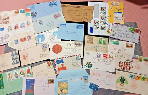 Collection of Postal Pieces Lot B - 25 items, crafts, junk journals