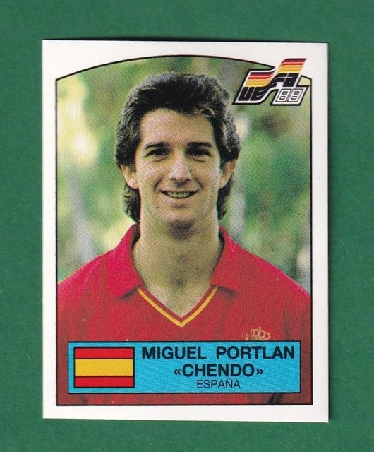 1988 Panini UEFA Euro sticker #135 Miguel Portlan "Chendo" Spain