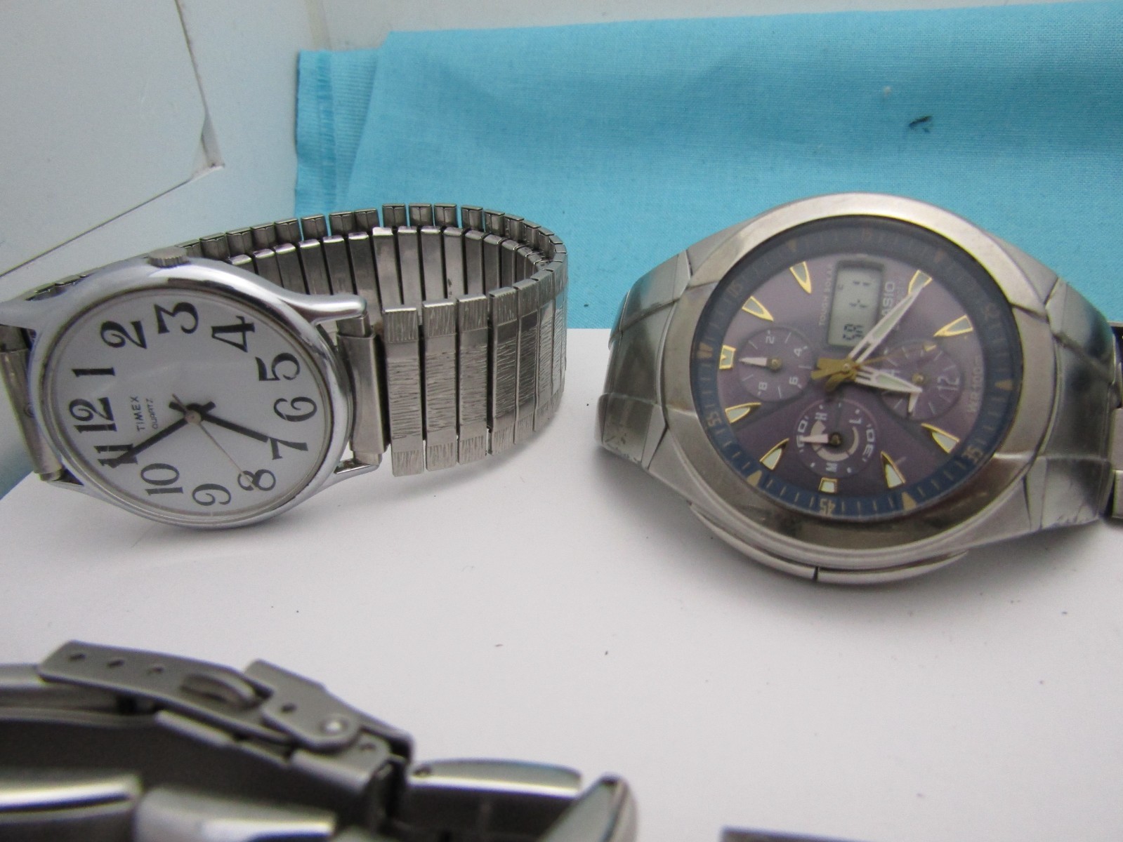 Lot of 7  Mixed Wrist Watches As Is lot Timex, Casio, Geneva, + See Description