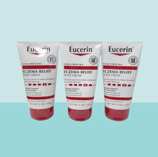 EUCERIN ECZEMA RELIEF BODY CREAM 5 OZ NWOB LOT OF 3