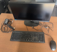 HP 21.5 FHD All-in-One Desktop,Intel N100,8GB RAM,128GB UFS,Win 11 Pro,Black