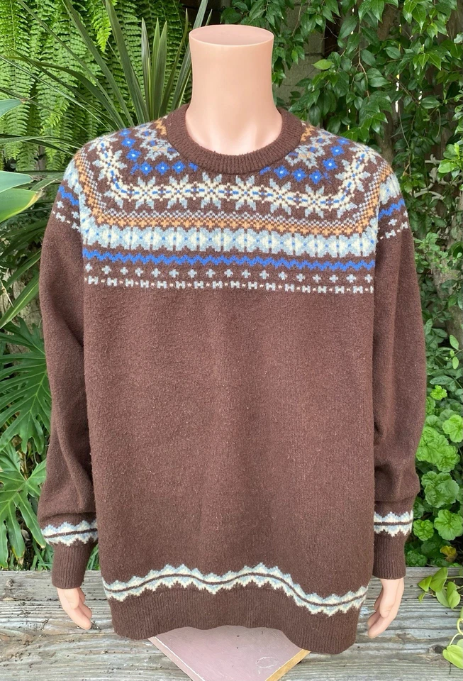 GAP Relaxed Forever Cozy Nordic Fair Isle Pullover Sweater Lagenlook Men’s XXL - Image 4 of 4