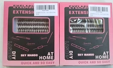 SKY MANGO False Eyelash Kit with Lash Glue Reusable 3D Lashes for Beginners 2pc