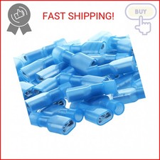 AIRIC UL Listed Blue Female Spade Connector 16-14 AWG, 100 Pcs Nylon Electrical