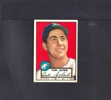 1952 TOPPS #116 CARL SCHEIB-2-BV $60--A'S-- NO CREASES--EX/MT