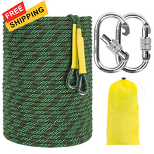 NTR Orange/Black/Blue Climbing Rope 10M 32ft 20M 64ft 30M 96ft 96ft, Green