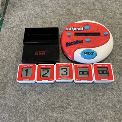 Catch Phrase Decades and Scrabble Flash Electronic  TESTED & WORK
