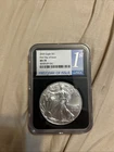 2020 $1 SILVER EAGLE NGC MS70 FIRST DAY OF ISSUE SILVER EAGLE LABEL BLACK CORE