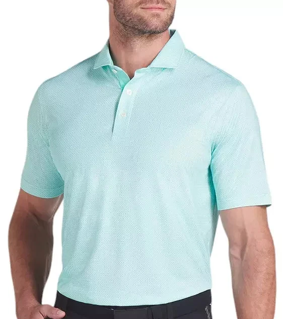 Puma Man's Size L - MATTR Tile Golf Polo - Color Aquatic/White Glow MSRP $ 75