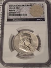 1963-D Franklin Half Dollar 50C NGC MS64 Uncirculated Silver Cert 8679883-167