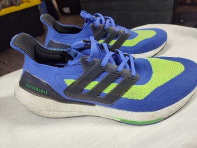 Men's Adidas Ultraboost 21, size 11, Sonic Ink/Black/Bright Green