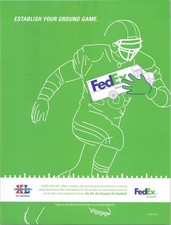 FedEx Super Bowl XL 2006 Vintage Print Football Ad Green Collectible Sports NFL