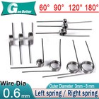 10 Pack Torsion spring Various Size Length Diameter Assortment Spring Steel
