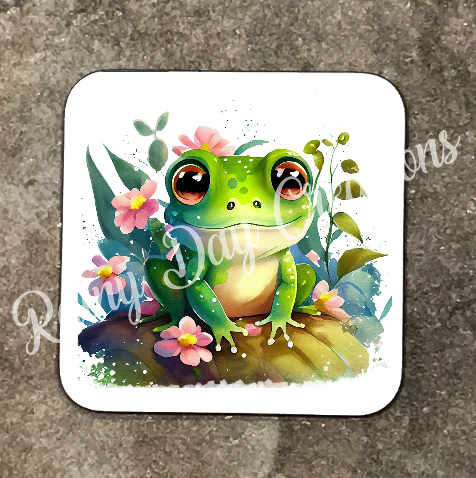 Cute Frog Design Wooden Coasters eBay