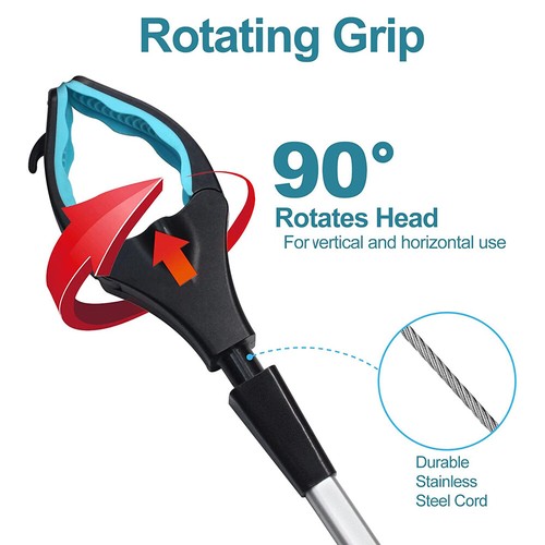 Paquete de 2 32"" Reacher Grabber Herramienta Plegable Alcance Basura Recogida Industrial - Imagen 3 de 9