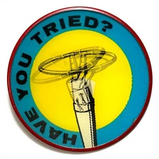 1960s Vari-Vue Pictorial Productions 3” Metamorphic Pin Back Button