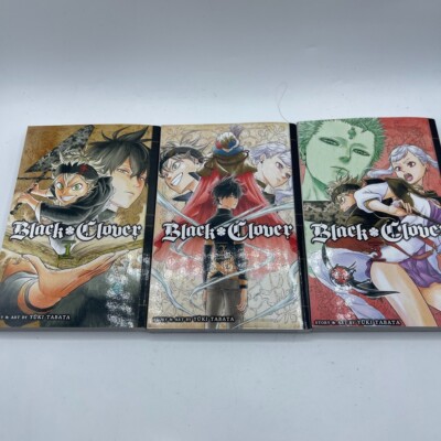 Black Clover ENGLISH language Vol. 1-3 Manga EUC No Broken Spine