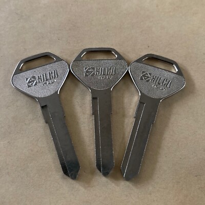 3x SILCA KW9 ILCO KA15 KAWASAKI MOTORBIKE UNCUT BLANK KEYS NEW OLD STOCK NOS