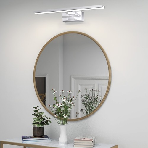 LED Spiegellampe 8W 4000K Chrom 40cm moderne Badbeleuchtung IP44 Spiegelleuchte - Bild 7 von 10