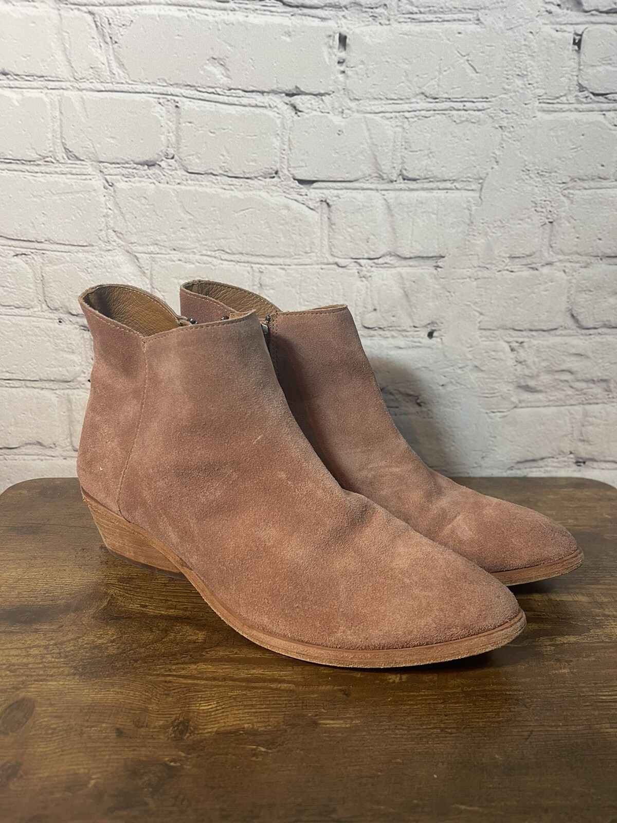 Frye Women's Farrah Inside Zip Bootie Light Blush/Pink Size 10 eBay