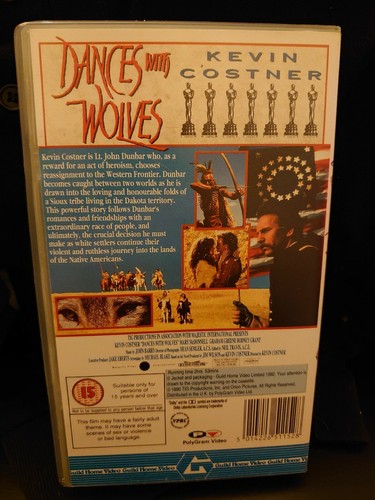 Dances With Wolves. Kevin Costner. VHS. 1992. - Picture 3 of 6