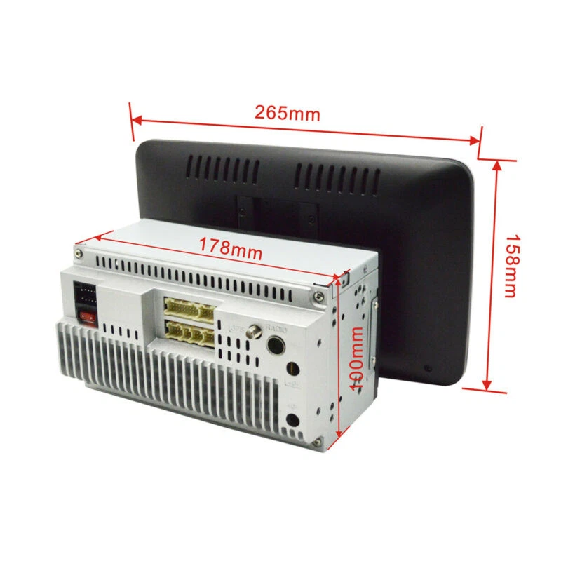 10.1'' Rotatable Touch Screen 2Din Car Stereo Radio Player Gps Wifi Android 9.1 — 第 3/4 张图片