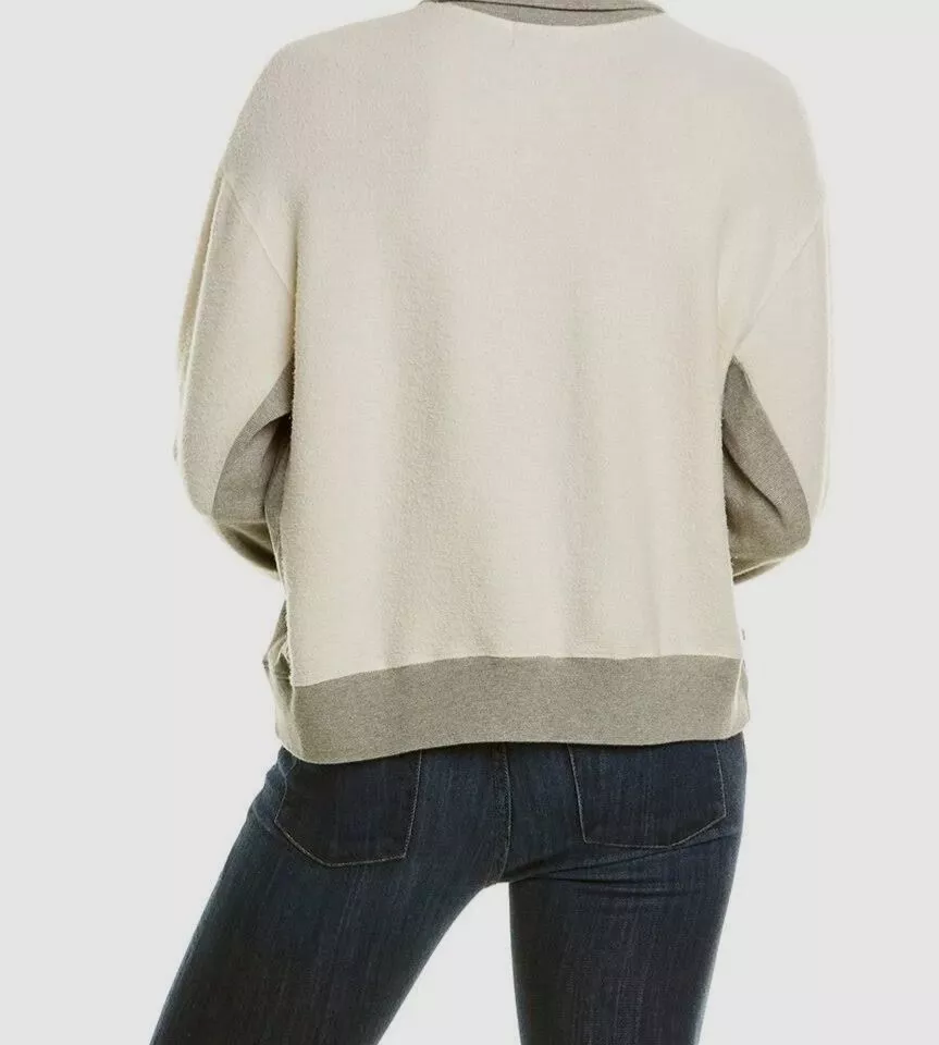 Monrow colorblock sweatshirt hot sale