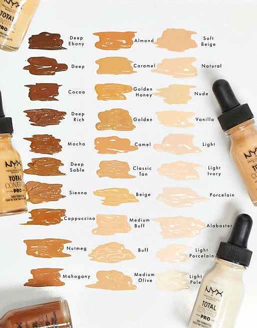 Rust gnier lærling NYX Professional Makeup TOTAL CONTROL Drop Foundation .43oz 22 Shades YOU  CHOOSE | eBay