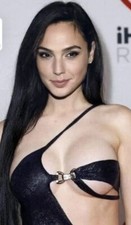 Gal Gadot Posing In Black Low Cut Dress 8x10 Picture Celebrity Print