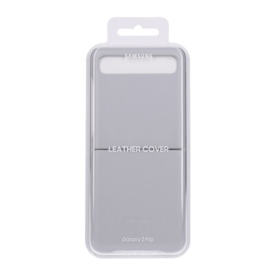 Samsung Galaxy Z Flip Leather Cover Grau NEU&OVP