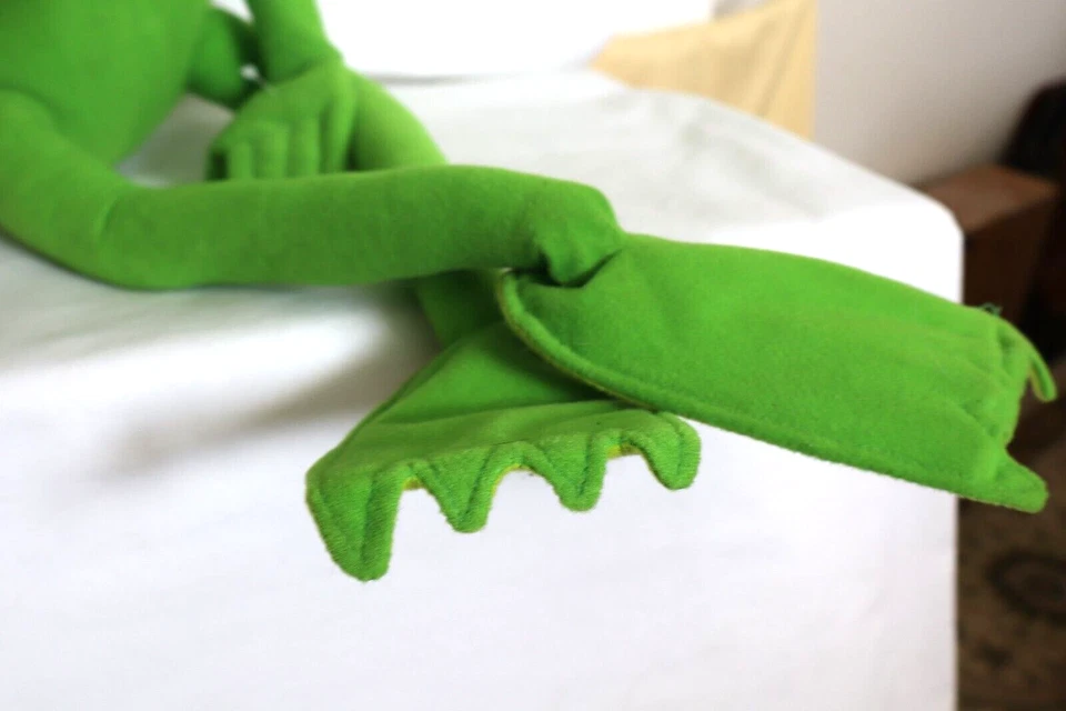 Prateleira de Pelúcia Vintage Kermit the Frog 18" Sitter Muppets Jim Henson Nanco - Imagem 3 de 4