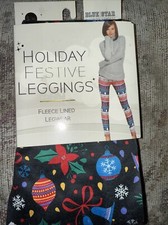 WOMEN'S FESTIVE CHRISTMAS ORNAMENTS LEGGINGS-SIZE WOMEN S/M NWT 