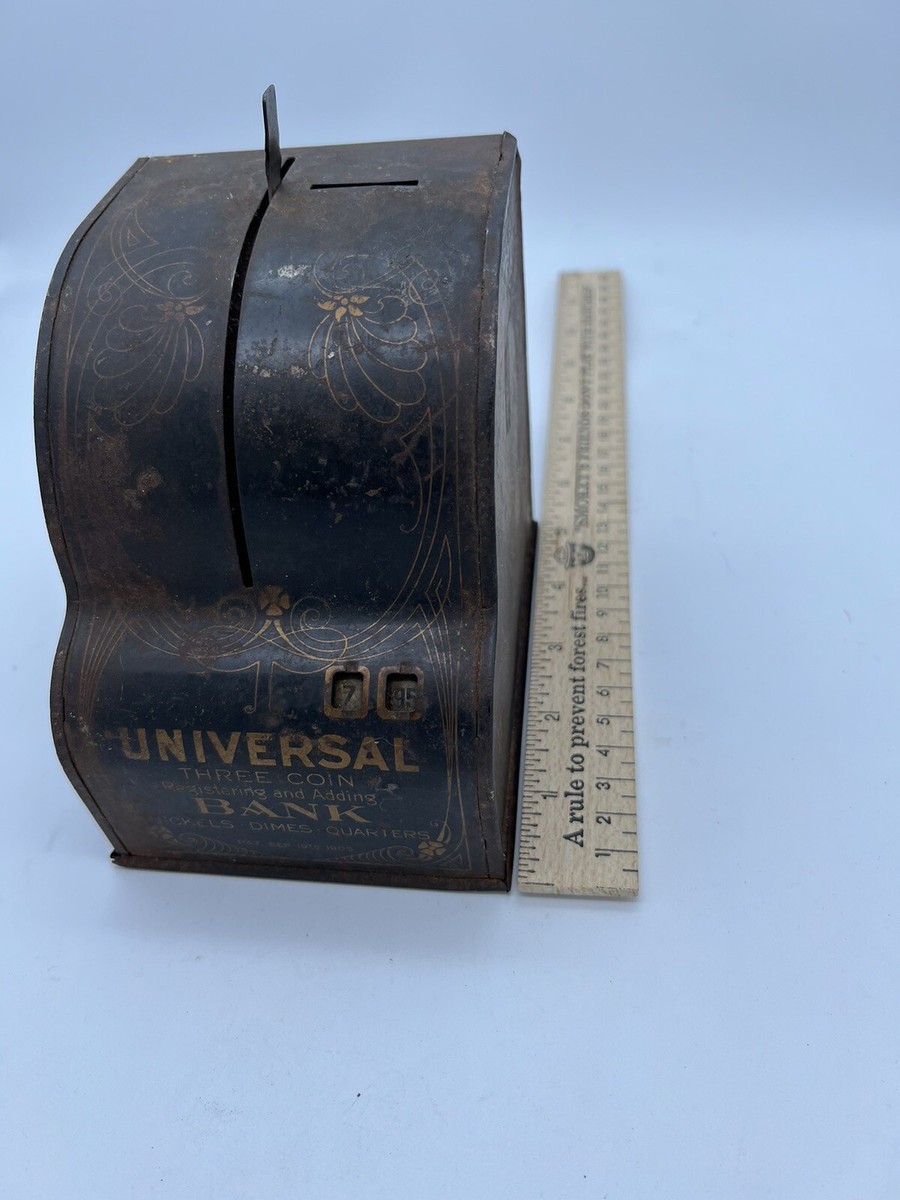 Vintage Universal Three Coin Registering and Adding Bank, Rare | eBay