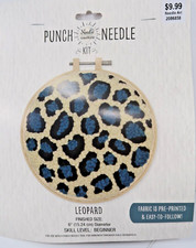 NEEDLE CREATIONS PUNCH NEEDLE KIT LEOPARD NIB