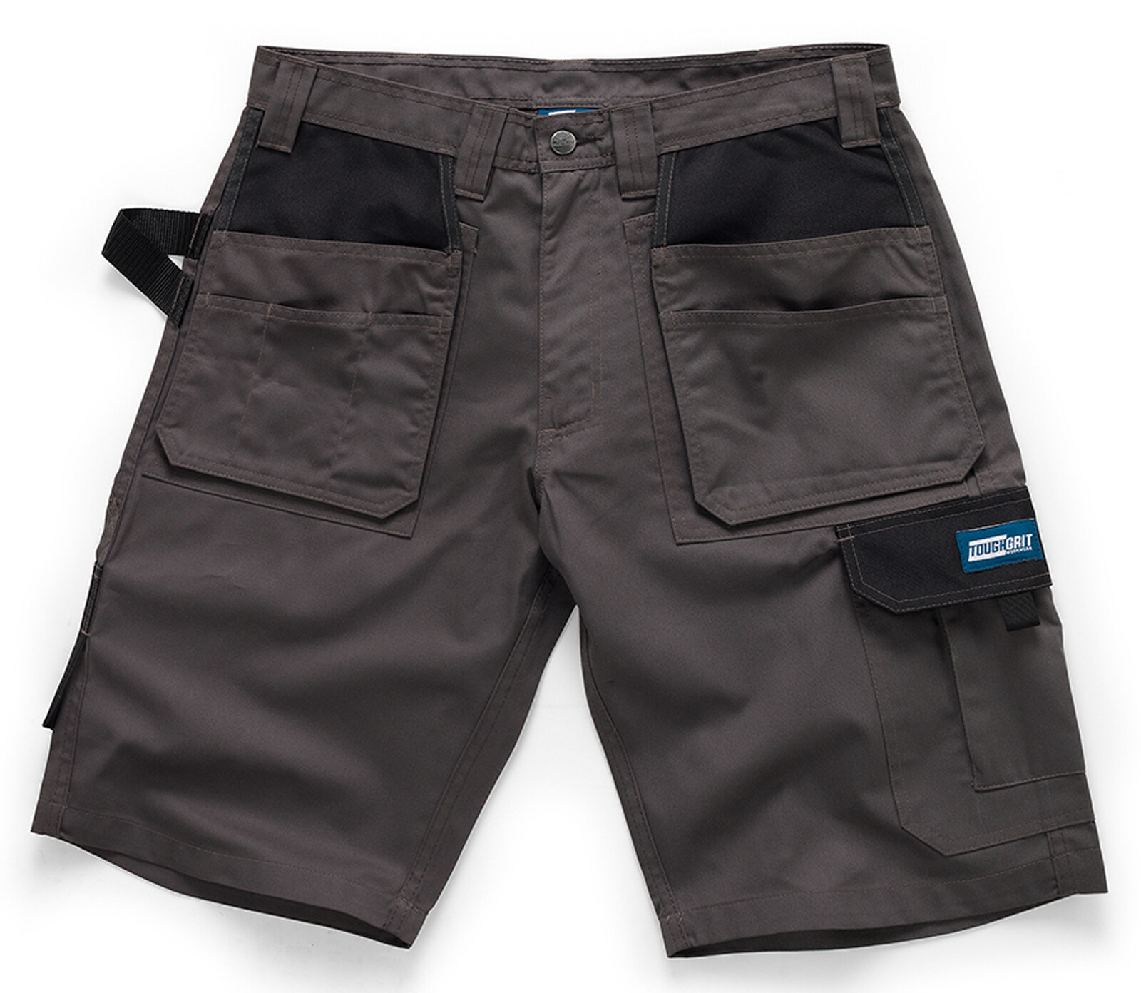 Mens Work Shorts Tough Grit Holster Regular Fit Multi Pocket Cargo