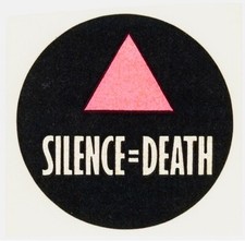 -Original- 1980's -ACT-UP- SILENCE=DEATH Vintage NOS AIDS Sticker - Gay/LGBTQ