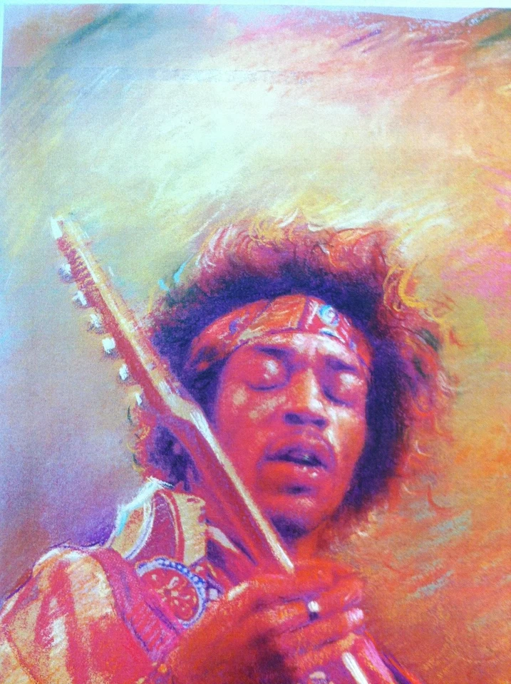 🔥JIMI HENDRIX🔥 Pôster Impressão Artística 11x17 Guitarra Rock Legend Purple Haze FRETE GRÁTIS - Imagem 3 de 4