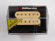  DiMarzio F-spaced Tone Zone Bridge Humbucker Creme W/Chrome Poles DP 155