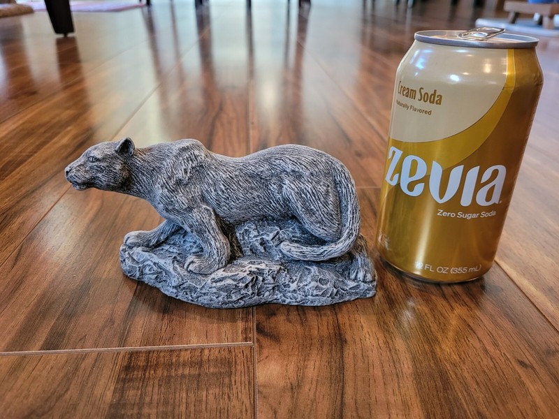 Mountain Lion Sculpture Made With Mt St Helens Ash