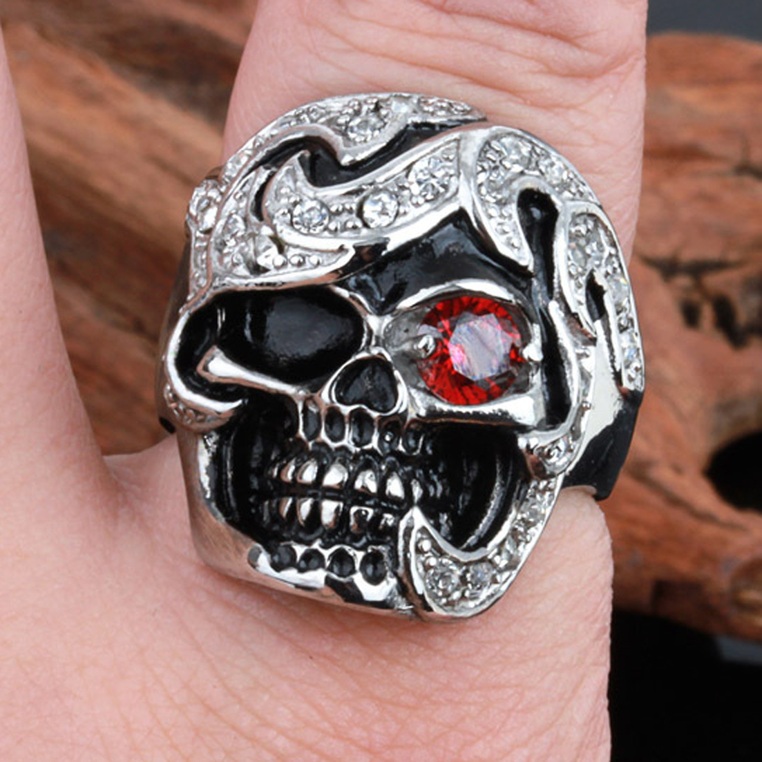 [L-4] AQUA SILVER / 21号 / 30g SKULL RING L-4] AQUA SILVER / 21号 / 30g SKULL RING