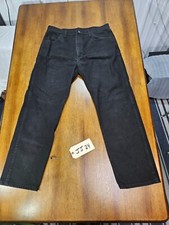 Rustler Jeans Men  s Size 36x32 Black Denim Outdoor Work Jeans Casual