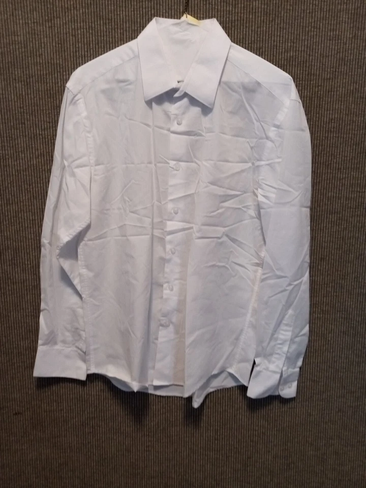 Camisa Para Hombres Daniel Ellissa Blanca Con Botones Calce Ajustado Talla 15-15.5 Foto 2 de 4
